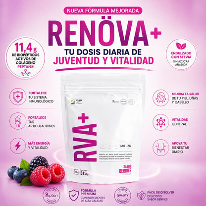 RENÖVA+ Chile | Colágeno Hidrolizado para Piel, Cabello, Uñas y Vitalidad