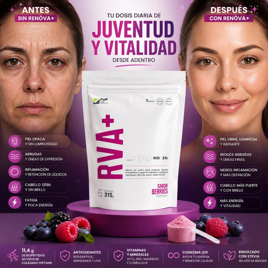 RENÖVA+ Chile | Colágeno Hidrolizado para Piel, Cabello, Uñas y Vitalidad
