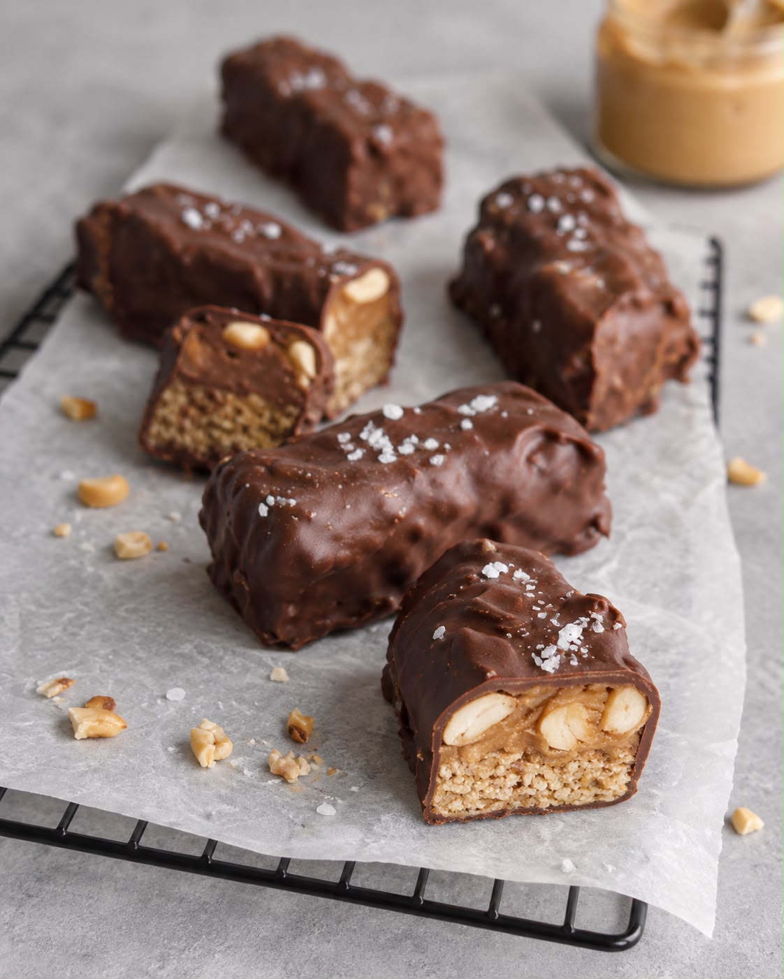 Barras tipo Snickers Saludables