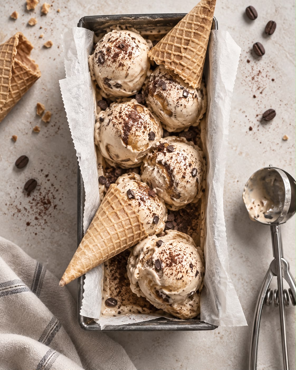 Helado Proteico Tiramisú